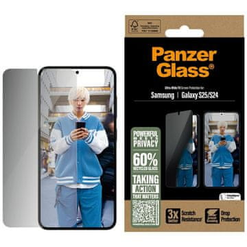 PanzerGlass ultraširoko zatamnjena stakla za Samsung Galaxy S25