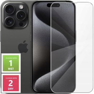 Kaljeno staklo za Apple iPhone 15 Pro Max - Zaštitno staklo 2.5D, 9H
