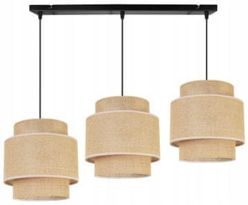 Viseća lampa luster za strop, abažur boho juta