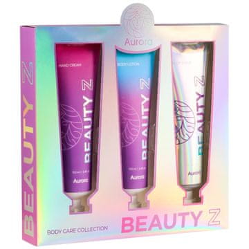 Poklon set Aurora Beauty s kutijom božura i ruže - 3 proizvoda