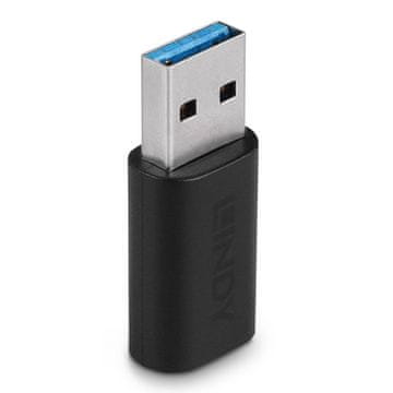 Lindy 41904 USB 3.2 Type A na USB 3.2 Type C kabel adapter crne boje