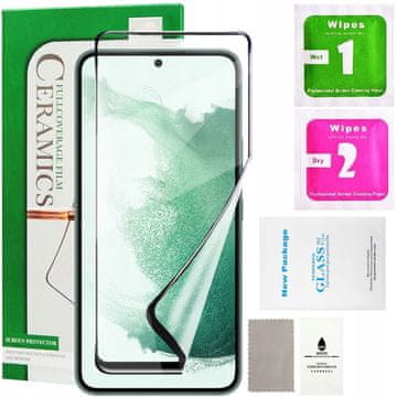 Hibridno staklo ZA Samsung Galaxy S22 ZA cijeli ekran keramičko 9D