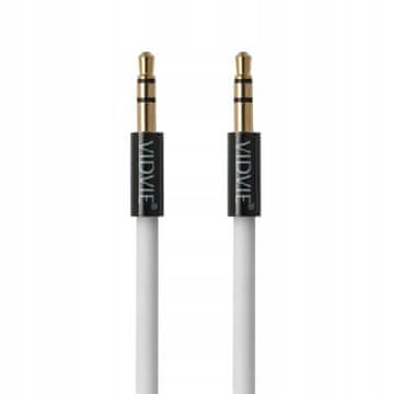 Vidvie AL1105 AUX kabel 1,5 m bijeli priključak 3,5 mm - priključak 3,5 mm