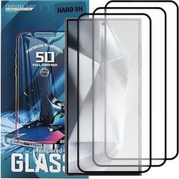 3x kaljeno staklo za Samsung Galaxy S24 Ultra cijeli ekran 5D staklo