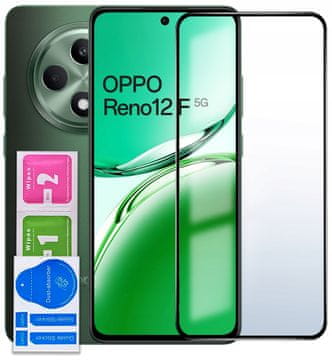 Kaljeno staklo za Oppo Reno 12 F | 12 FS 5G cijeli zaslon 5D staklo