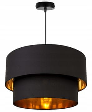 GH JEDINSTVENA VISEĆA LAMPA S ABAŽUROM ZLATNI SREDNJI IZBOR