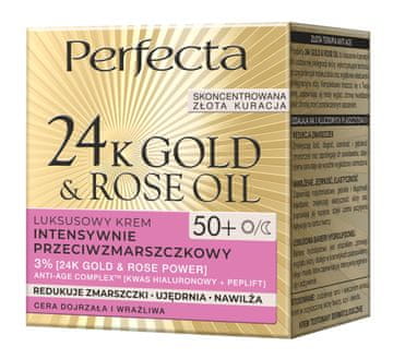 DAX Perfecta Gold Rose luksuzna intenzivna krema protiv bora 50+, 50 ml