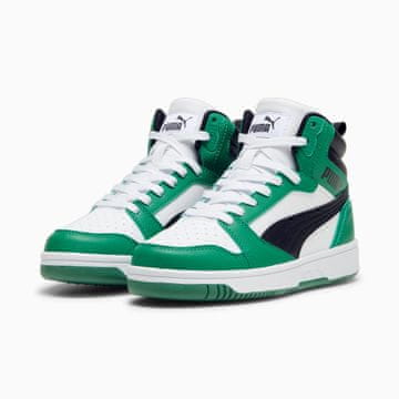 Puma Dječje sportske tenisice Puma REBOUND V6 MID JR zelene 39383110 r 38,5