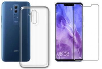 Prozirna maskica sa stražnjim poklopcem za Huawei Mate 20 Lite + staklo