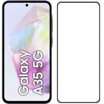 Kaljeno staklo za Samsung Galaxy A35 (cijeli zaslon, puni 5D, 9H)