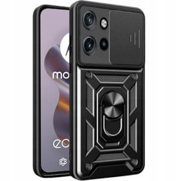 Futrola za Motorola Edge 50 NEO Defender s kliznim prstenom, stražnja strana + staklo