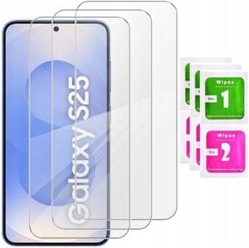 3x Kaljeno Staklo za Samsung Galaxy S25 - Zaštitno Staklo 2.5D, 9H