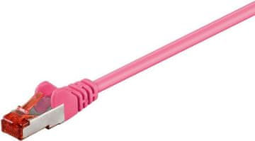 MicroConnect SSTP620PI mrežni kabel ružičaste boje 20 m Cat6 S/FTP (S-STP)