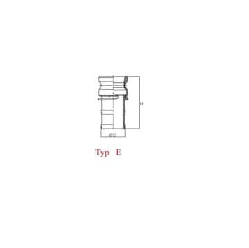 Szybkozłącze Camlock coupling wtyczka Typ E aluminium 1 1/2" x 38mm PZL HYDRAL