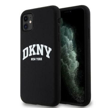 DKNY Futrola za iPhone 11 MagSafe tekući silikon bijela logo crna