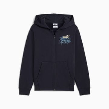 Puma Dječja puloverica s kapuljačom Puma mid90s fz fl plava 68846916 r 128