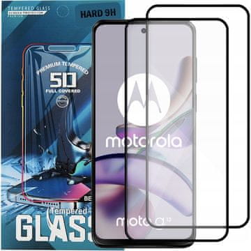 2x Kaljeno staklo za Motorola Moto G13 / G23 (cijeli zaslon, puni 5D, 9H)