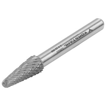 YG7 brzometno karbidno glodalo, konusno, zaobljeno, 8x22 mm, FI 6 mm,