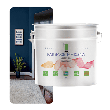 EE KERAMIČKA BOJA ZA ZID, PERIVA, TAMNOPLAVA, 2 L, OTPORNA NA MRLJE