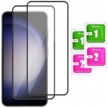 2x Kaljeno staklo ZA Samsung Galaxy S23 / S22 Potpuna 9H zaštitna 5D folija, 2 pakiranja