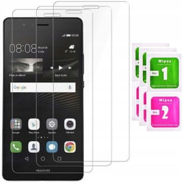 3x Zaštitno staklo za ekran od kaljenog stakla 9H za Huawei P9 Lite | PAKIRANJE OD 3 KOMADA
