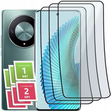 3x staklo za cijeli ekran ZA Honor Magic 6 Lite keramičko hibridno 9D 3 kom.