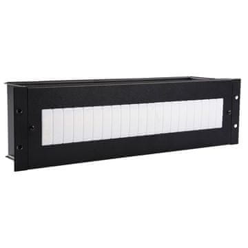 3U 19" ELEKTRIČNI MODUL/DIN - CRNI, -KATALOG-2024, RAX630BL