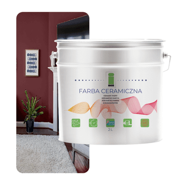 EE KERAMIČKA BOJA ZA ZID, PERIVA, TOPLO SMEĐA, 2 L, OTPORNA NA MRLJE