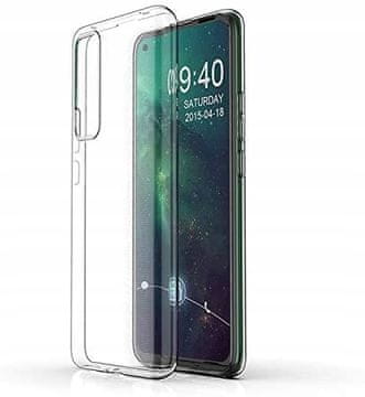 Futrola za Huawei P smart 2021 prozirna ultra tanka silikonska futrola bezbojna + staklo
