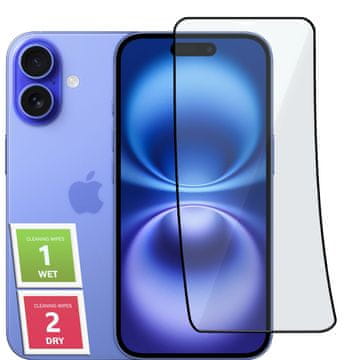 Hibridno staklo za cijeli ekran ZA Apple iPhone 16 keramičko 9D zaštitno