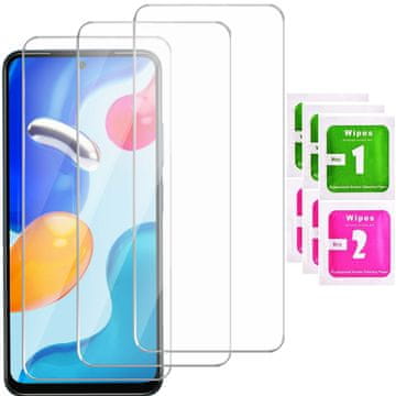 3x kaljeno staklo za Xiaomi Redmi Note 11 / 11s staklo 9H set od 3 komada