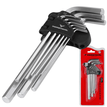 SET IMBUS KLJUČEVA Dugi imbus ključevi, 9 kom. 1,5-10 mm