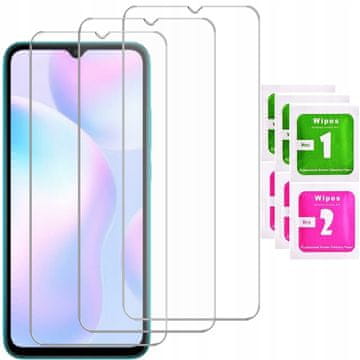 3x kaljeno staklo ZA Xiaomi Redmi 9A zaštitno staklo za ekran 9H 3 komada