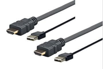 Vivolink PROHDMIUSB2 2m HDMI USB Type-A kabelski adapter crne boje