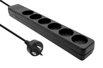 MicroConnect MC-GRU0610DKB Razdjelnik 10m 6x RJ45 unutarnji crni