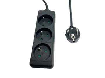 MicroConnect MC-PS030150FRB Produžna utičnica s 3 utičnice 1,5 m crna