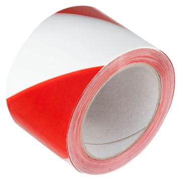 Građevinska UPOZORAVAJUĆA TRAKA, bijela i crvena, 72 mm x 100 m,