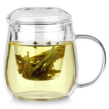Vilde Staklena šalica s infuzerom i poklopcem 400 ml