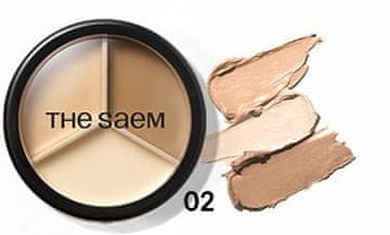 SAEM Cover Perfection Triple Pot korektor za konture u boji bež boje 02