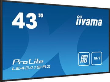 iiyama PROLITE LE4341S-B2 Digitalni Signage 42,5" Full HD 18/7