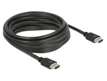 Delock HDMI kabel 85296 5 m Crni - Velika brzina - Tip A (Standardni), 85296