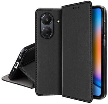 Maska za Xiaomi Redmi 13C 4G / Poco C65 pametna magnetska futrola za knjige + staklo