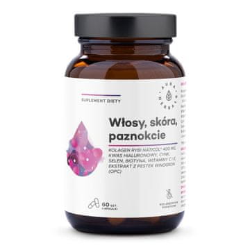 Aura Herbals NatiCol Riblji kolagen 400 mg - kosa, koža, nokti - kapsule (60 komada)