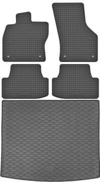 Skoda Karoq crossover od 2017. Komplet - gumeni podmetači za automobil i tepih za prtljažnik