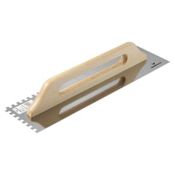 GLETARA OD NEHRĐAJUĆEG ČELIKA nazubljena za ljepilo za žbuku 480x130mm 10x10mm