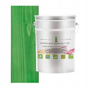EE IMPREGNACIJA DRVA VOSKOM I SILIKONOM ZELENA HIDROFOBNA 2u1 2,5L RAL6029