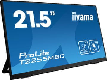 iiyama ProLite T2255MSC-B1 21,5" FHD zaslon osjetljiv na dodir LED monitor crne boje