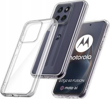 Futrola za Motorola edge 60 Fusion 5G | ojačana prozirna futrola za edge 60 + staklo