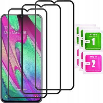 3x kaljeno staklo preko cijelog zaslona ZA Samsung Galaxy A4 puno 5D kaljeno staklo