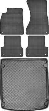 Audi A6 C7 Kombi od 2011-2018. Set: gumene prostirke za auto + prostirka za prtljažnik